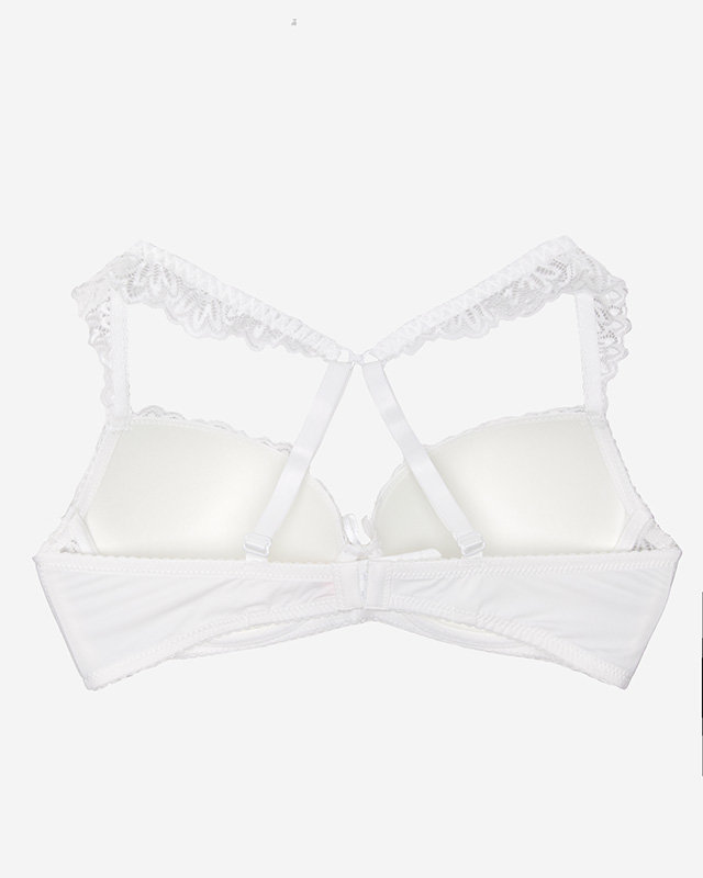Women's ecru lace bra - Underwear