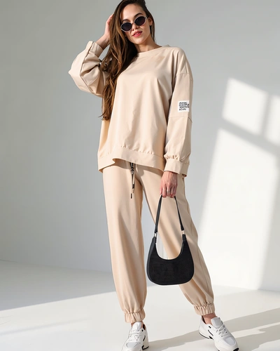 Royalfashion Women's cotton set with cuffs at the ankles