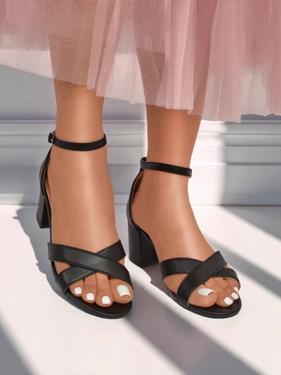 Royalfashion Naiste plokk-kontsaga sandaalid Eleganza Strap