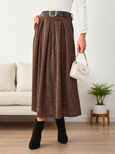 Royalfashion Kvinnors midi kjol