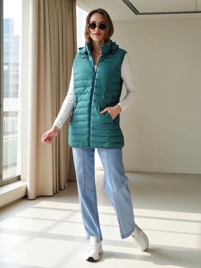 Женская безрукавка Royalfashion с detachable капюшоном