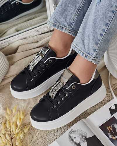 Royalfashion Women's sporty sneakers with zircons Jocix