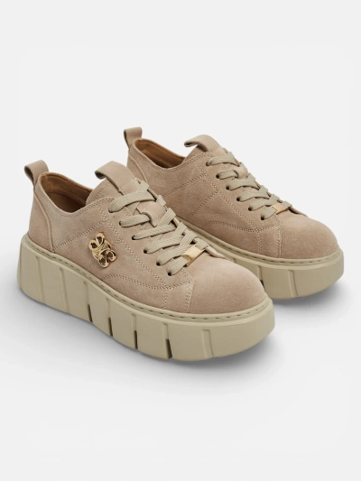 Women's Renos Natural Leather Sport Sneakers