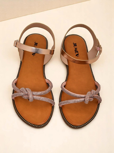 Royalfashion Women's Sandals with Decorative Rhinestones Bella Shine