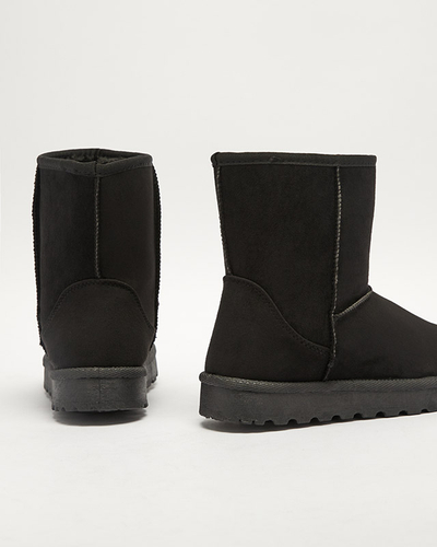 Naiste soojustatud öko-suedist lumesaapad mustad Xetik - Jalatsid