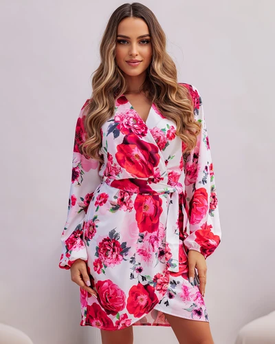 Платье до колен Royalfashion с цветочным принтом