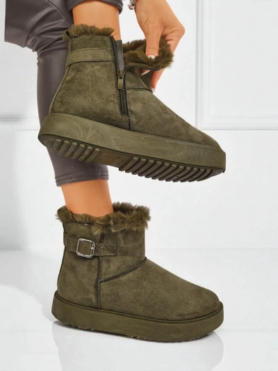 Royalfashion Короткие женские ботинки a'la снегоходы Aurelia Classico