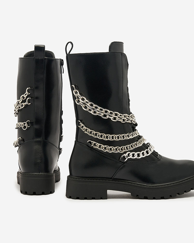 Royalfashion Naiste baggersaapad mustad Goserre