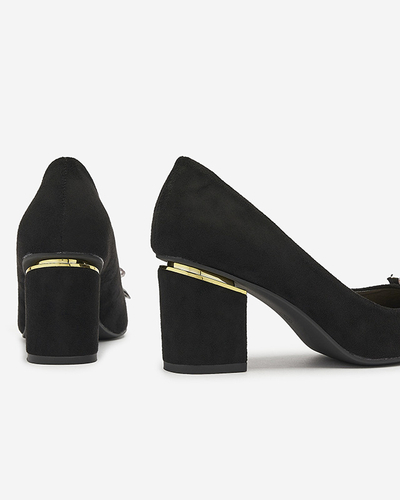 Mustad värviliste kristallidega naiste pumbad Xitas - Jalatsid