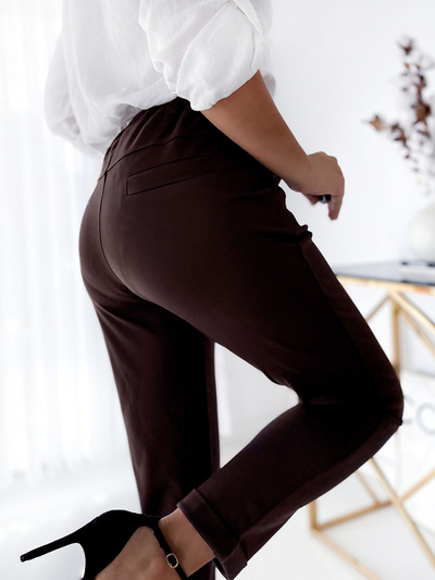 Royalfashion Dark brown women's teggings pants