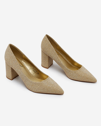 Royalfashion Women's Eotira Glitter Stiletto Post Top pumps