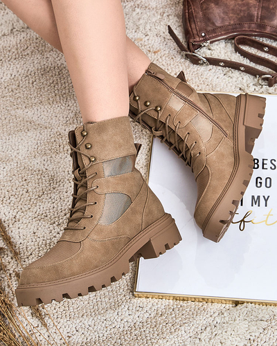 Royalfashion Women's Hovienta lace-up boots