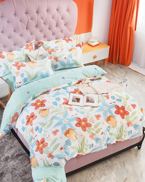 Royalfashion Flower bedding 160x200 set of 3 PARTS