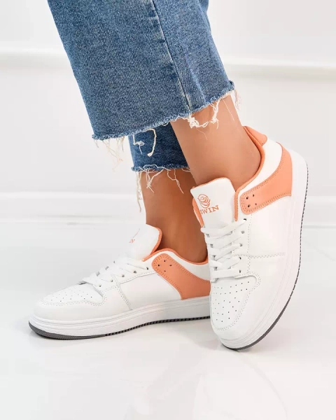 Royalfashion Valge ja oranž naiste spordijalatsid Elevace