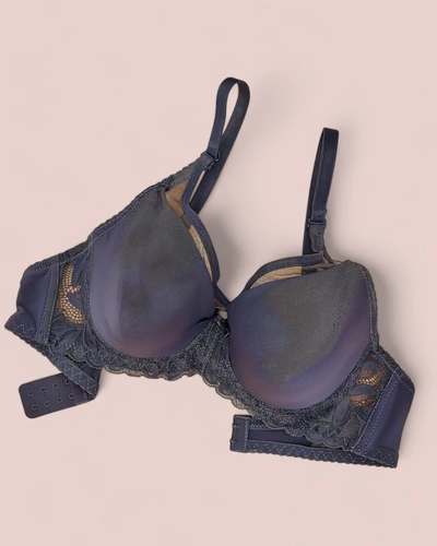 Royalfashion Women's padded bra with mesh