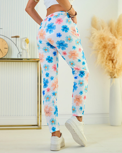 Royalfashion Women's floral fabric pants