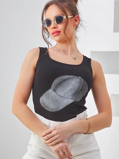 Royalfashion Naiste puuvillane kaeluseta top