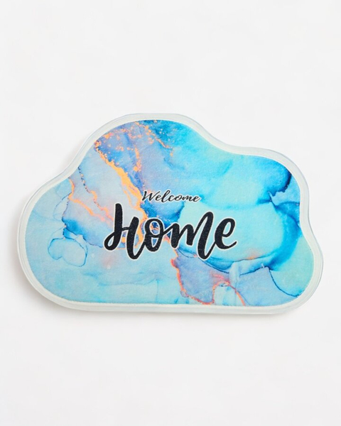 Royalfashion Blue doormat rug 40x60