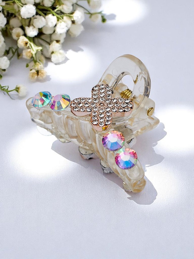 Royalfashion Hair clip with rhinestones Crystal Charm