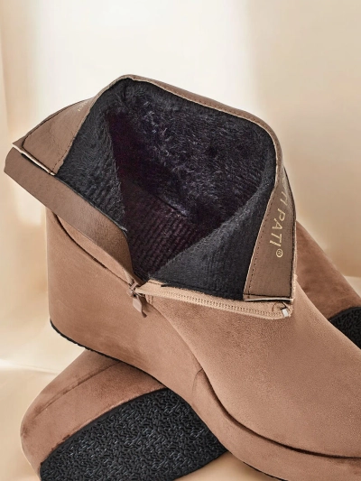 Royalfashion Women's Wedge Boots Sieffa