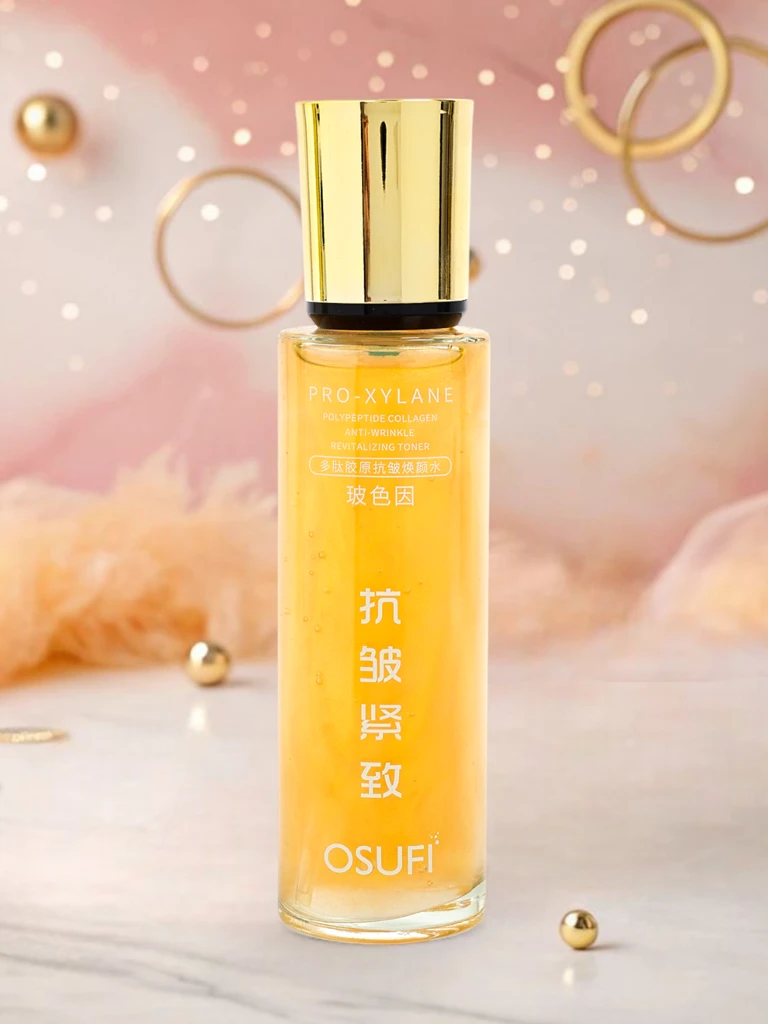 Facial toner with collagen and polypeptides- firming and anti-wrinkle