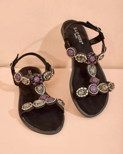 Royalfashion Naiste sandaalid tsirkooniumiga Sobrinas