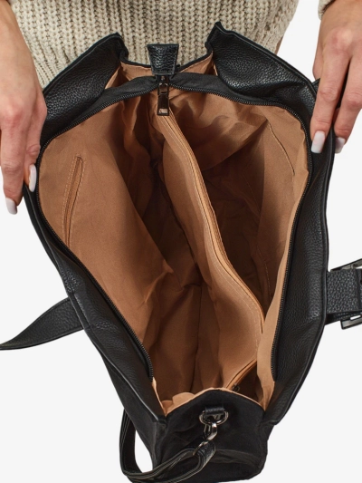 Naiste shopper-kott Daverna, öko-seemisnahast