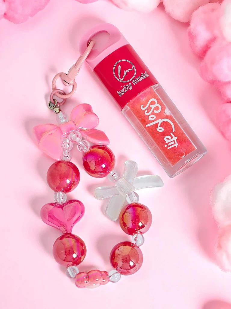 Lip gloss for children with bracelet Strawberry
