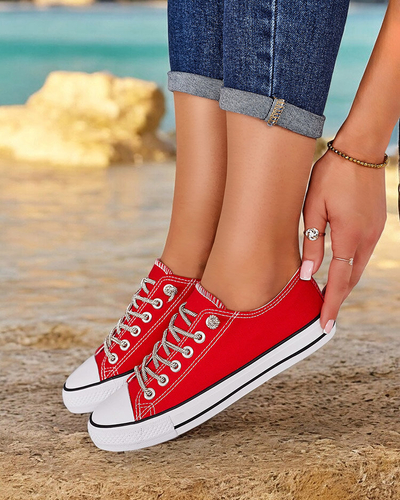 Royalfashion Women's sneakers with decorative laces Timi