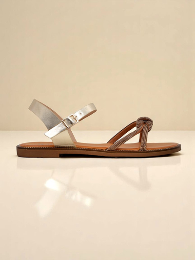 Royalfashion Женские сандалии с декоративными цирконами Bella Shine