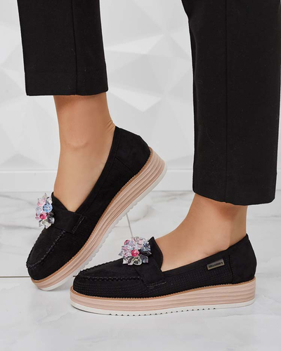 Royalfashion Мокасины с разноцветными камнями Restea