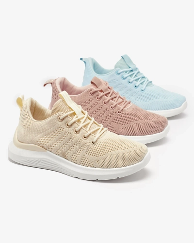 Кремовая женская спортивная обувь из ткани Bofia - Обувь