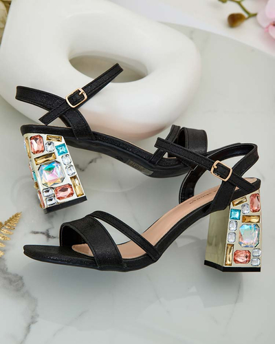 Royalfashion Женские сандалии со стразами Solepte