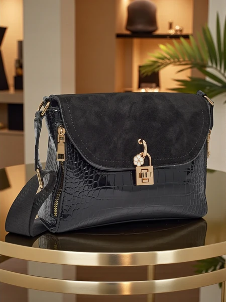 Small Women's Embossed Faux Leather Handbag Narelle