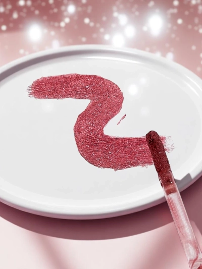 Fiercely Red 2-in-1 Glitter Lip Gloss and Clear Lip Gloss