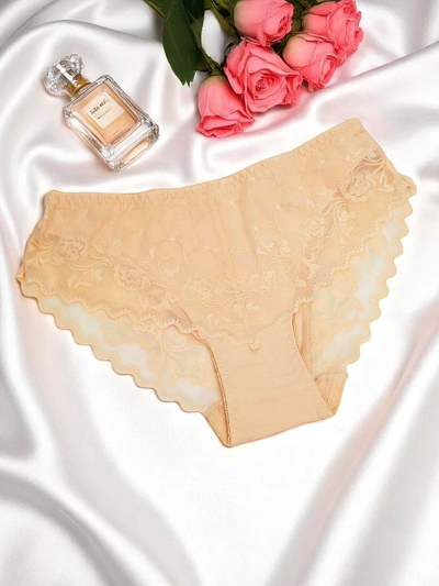 Royalfashion Naiste puuvillased pitsiga aluspüksid Pure Lace