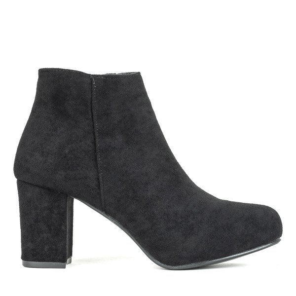 Black ankle boots on a higher post Soleah - Footwear
