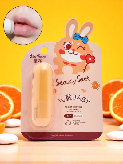 Laste huulepalsam – niisutab ja taastab – apelsin