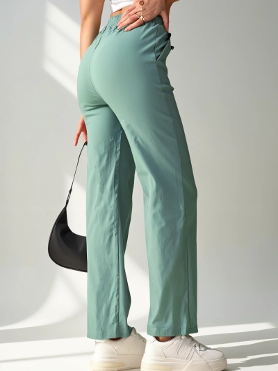 Royalfashion Wide women's trousers made of cotton material