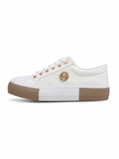 Women's white Aurelio Canvas sneakers
