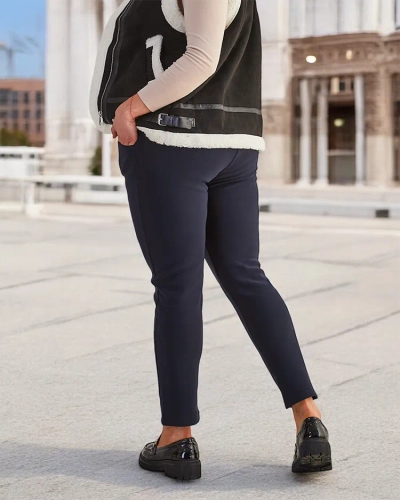 Royalfashion Naiste isoleeritud treggings püksid PLUS SIZE