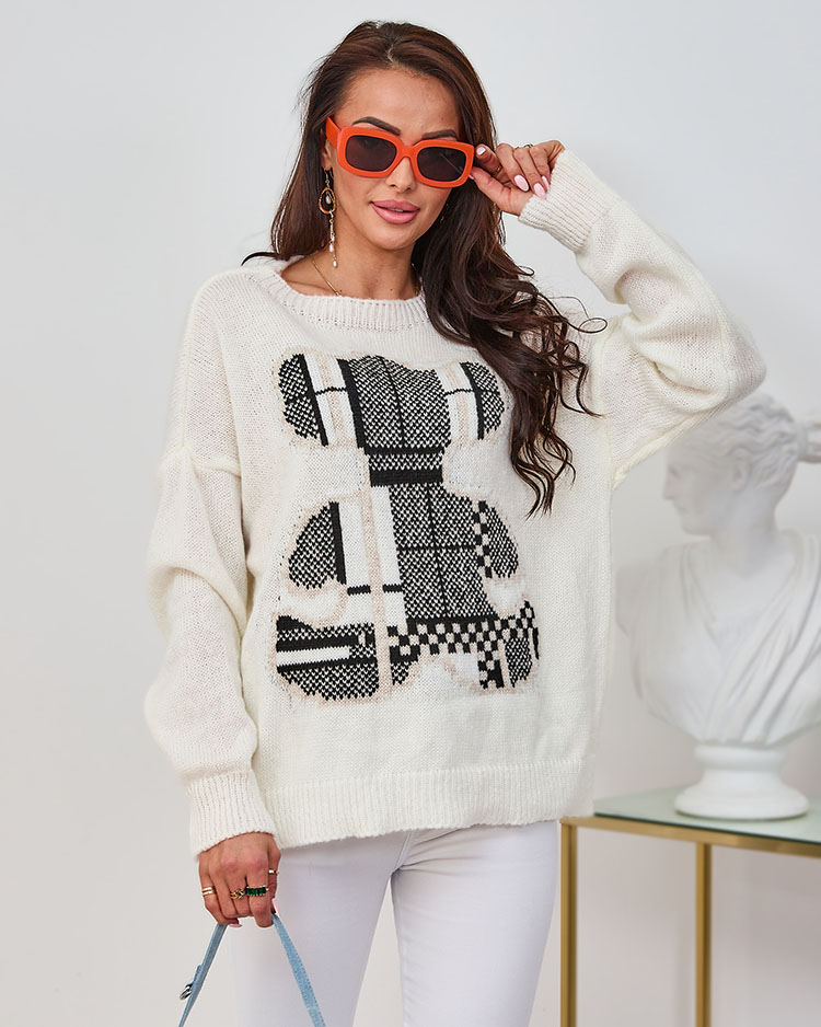 Royalfashion Cream Naiste Teddy Bear kampsun