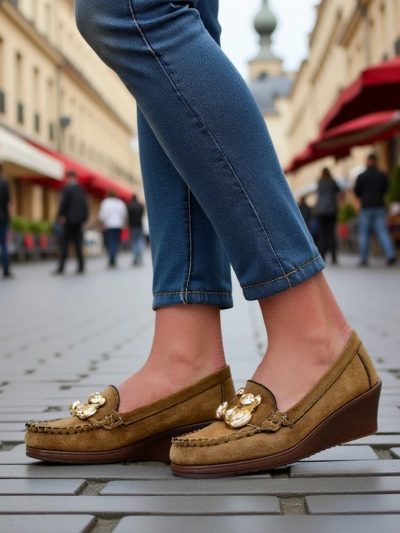 Royalfashion Женские мокасины на низком каблуке Mollan