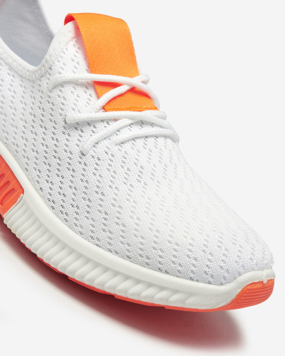 Valged naiste spordijalatsid oranži sisekattega Kedeti - Jalatsid