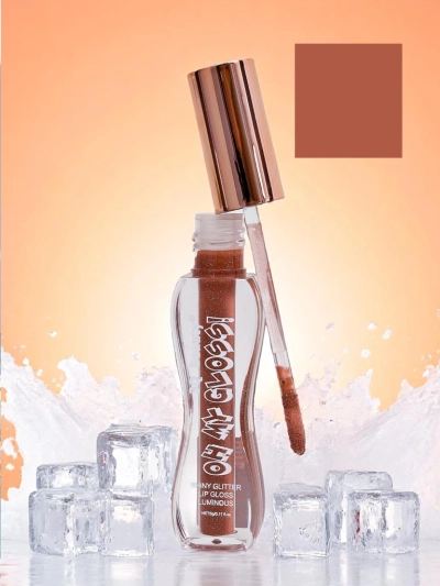 Блеск для губ с блестками в оттенке Fluffy RoseWood