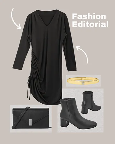 Royalfashion Kvinnars langkjolar med rynkning