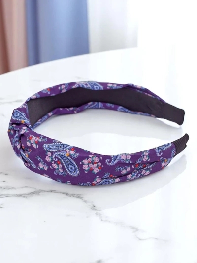 Royalfashion Molly Twist mustriga punutud peapael