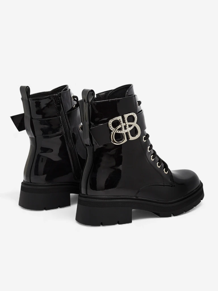 Лакированные женские ботинки Veuli из экокожи