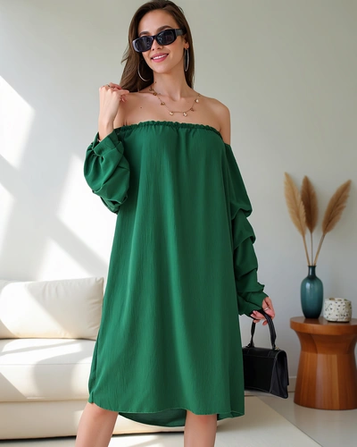 Royalfashion Smooth women's dress a la Spanish with ruffles