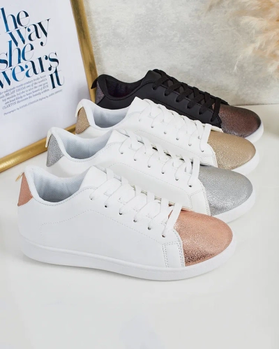 Calista Nero women's sneakers - black leather flat shoes for spring